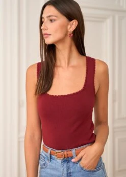 Boucles D'oreilles Amélia -Élégance Soldes Motus Boutique BTC BO Amelia Rouge 3