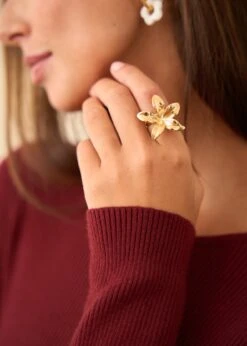 Bague Gabrielle -Élégance Soldes Motus Boutique BTC Bague Gabrielle Dore 1 a6553716 11f3 4cff a268 be2d7777069c