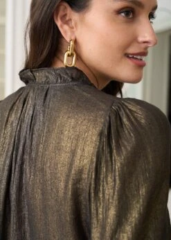 Blouse Amélia -Élégance Soldes Motus Boutique Blouse Amelia Bronze 7