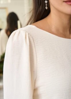 Blouse Olga -Élégance Soldes Motus Boutique Blouse Olga Ivoire 8