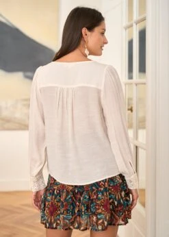 Blouse Olivia -Élégance Soldes Motus Boutique Blouse Olivia Ivoire 7