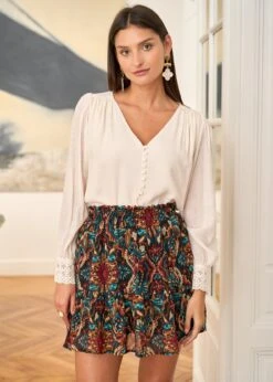 Blouse Olivia -Élégance Soldes Motus Boutique Blouse Olivia Ivoire 9