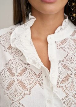 Chemise Ivy -Élégance Soldes Motus Boutique Chemise Ivy Ecru 3