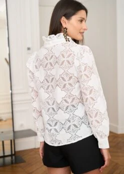 Chemise Ivy -Élégance Soldes Motus Boutique Chemise Ivy Ecru 5