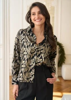 Chemise Katia -Élégance Soldes Motus Boutique Chemise Katia Noir 8