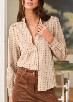 Chemise Nina -Élégance Soldes Motus Boutique Chemise Nina Ivoire 8