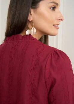 Chemise Noa -Élégance Soldes Motus Boutique Chemise Noa Bordeaux 7