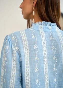 Blouse Baya -Élégance Soldes Motus Boutique Days Of Autumn Blouse Baya Bleu 7