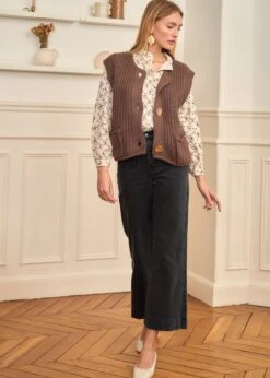 Gilet Ambre -Élégance Soldes Motus Boutique Days Of Autumn Gilet Ambre Marron 4 d110582d 7692 48a0 86b6 ca4394cd5349