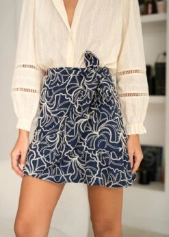 Jupe Monica -Élégance Soldes Motus Boutique Days Of Autumn Jupe Monica Marine 1