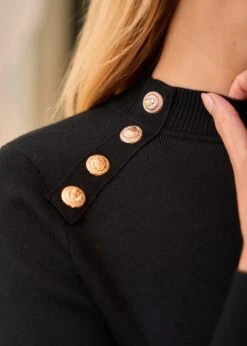 Pull Malone -Élégance Soldes Motus Boutique Days Of Autumn Pull Malone Noir 4