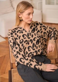 Pull Ondine -Élégance Soldes Motus Boutique Days Of Autumn Pull Ondine Leopard 9