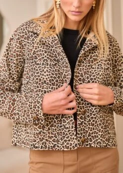 Veste Elora -Élégance Soldes Motus Boutique Days Of Autumn Veste Elora Leopard 2