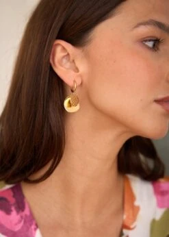Boucles D'oreilles Diana -Élégance Soldes Motus Boutique Ete Boucles Oreilles Diana Dore 1