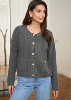 Gilet Ambroise -Élégance Soldes Motus Boutique Gilet Ambroise Gris 1