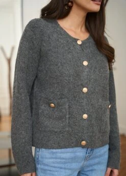 Gilet Ambroise -Élégance Soldes Motus Boutique Gilet Ambroise Gris 6