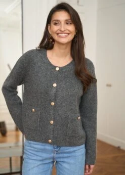 Gilet Ambroise -Élégance Soldes Motus Boutique Gilet Ambroise Gris 7