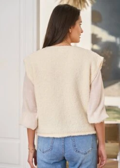 Gilet Artus -Élégance Soldes Motus Boutique Gilet Artus Beige 6