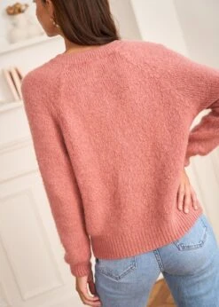 Gilet Cléo -Élégance Soldes Motus Boutique Gilet Cleo Vieux Rose 7