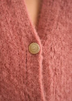 Gilet Cléo -Élégance Soldes Motus Boutique Gilet Cleo Vieux Rose 9