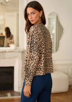 Gilet Eliot -Élégance Soldes Motus Boutique Gilet Eliot Imprime Leopard 6