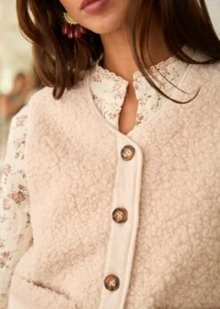 Veste Harper -Élégance Soldes Motus Boutique Gilet Harper Beige 3