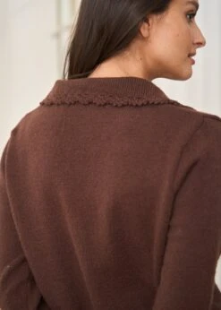 Gilet Mia -Élégance Soldes Motus Boutique Gilet Mia Marron 6