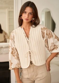 Veste Mila -Élégance Soldes Motus Boutique Gilet Mila Ivoire 10