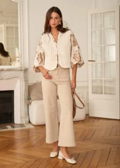 Veste Mila -Élégance Soldes Motus Boutique Gilet Mila Ivoire 3