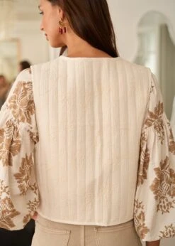 Veste Mila -Élégance Soldes Motus Boutique Gilet Mila Ivoire 6