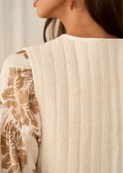 Veste Mila -Élégance Soldes Motus Boutique Gilet Mila Ivoire 7