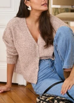 Gilet Myrielle -Élégance Soldes Motus Boutique Gilet Myrielle Taupe 2