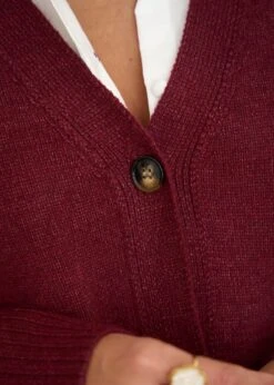 Gilet Vera -Élégance Soldes Motus Boutique Gilet Vera Bordeaux 8