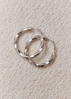 Boucles D'oreilles Elinda -Élégance Soldes Motus Boutique Hiver Elinda Argent 3