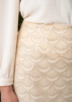Jupe Julie -Élégance Soldes Motus Boutique Jupe Julie Beige 3