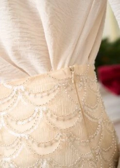 Jupe Julie -Élégance Soldes Motus Boutique Jupe Julie Beige 8