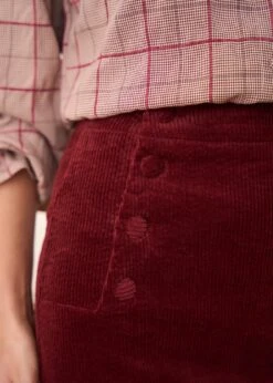 Jupe Lyséa -Élégance Soldes Motus Boutique Jupe Lysea Bordeaux 3