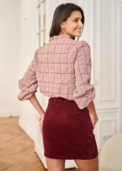 Jupe Lyséa -Élégance Soldes Motus Boutique Jupe Lysea Bordeaux 5