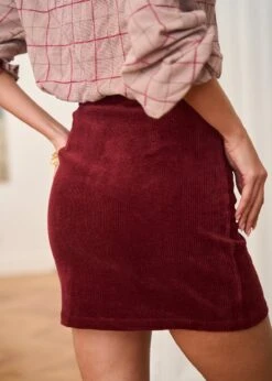 Jupe Lyséa -Élégance Soldes Motus Boutique Jupe Lysea Bordeaux 6