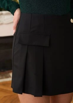 Jupe Mélanie -Élégance Soldes Motus Boutique Jupe Melanie Noir 4