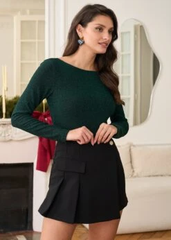 Jupe Mélanie -Élégance Soldes Motus Boutique Jupe Melanie Noir 5