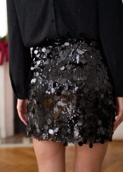 Jupe Pauline -Élégance Soldes Motus Boutique Jupe Pauline Noir 7