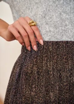 Jupe Réjane -Élégance Soldes Motus Boutique Jupe Rejane Choco 3