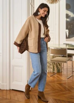 Manteau Isaline -Élégance Soldes Motus Boutique Manteau Isaline Beige 9