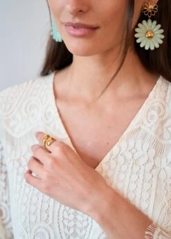 Bague Vaiana -Élégance Soldes Motus Boutique Printemps Bague Vaina Dore 3