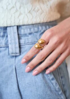 Bague Vaiana -Élégance Soldes Motus Boutique Printemps Bague Vaina Dore 4