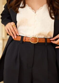 Élégance Soldes -Élégance Soldes Motus Boutique Printemps Ceinture Candide Camel 1