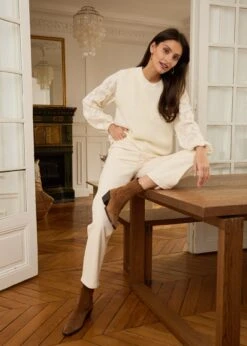 Pull Balthazar -Élégance Soldes Motus Boutique Printemps Pull Balthazar Ecru 4