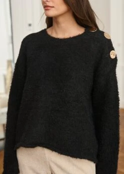 Pull Albane -Élégance Soldes Motus Boutique Pull Albane Noir 2