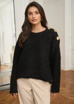 Pull Albane -Élégance Soldes Motus Boutique Pull Albane Noir 8